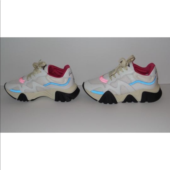 VERSACE SQUALO WHITE MULTI TRAINERS Sneakers - Picture 4 of 12